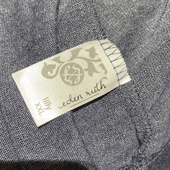 A1925 - D2 - Eden Ruth - Size XXL Woman Top ~ Cardigan, Cardigan Sweater, Gray - Picture 10 of 10